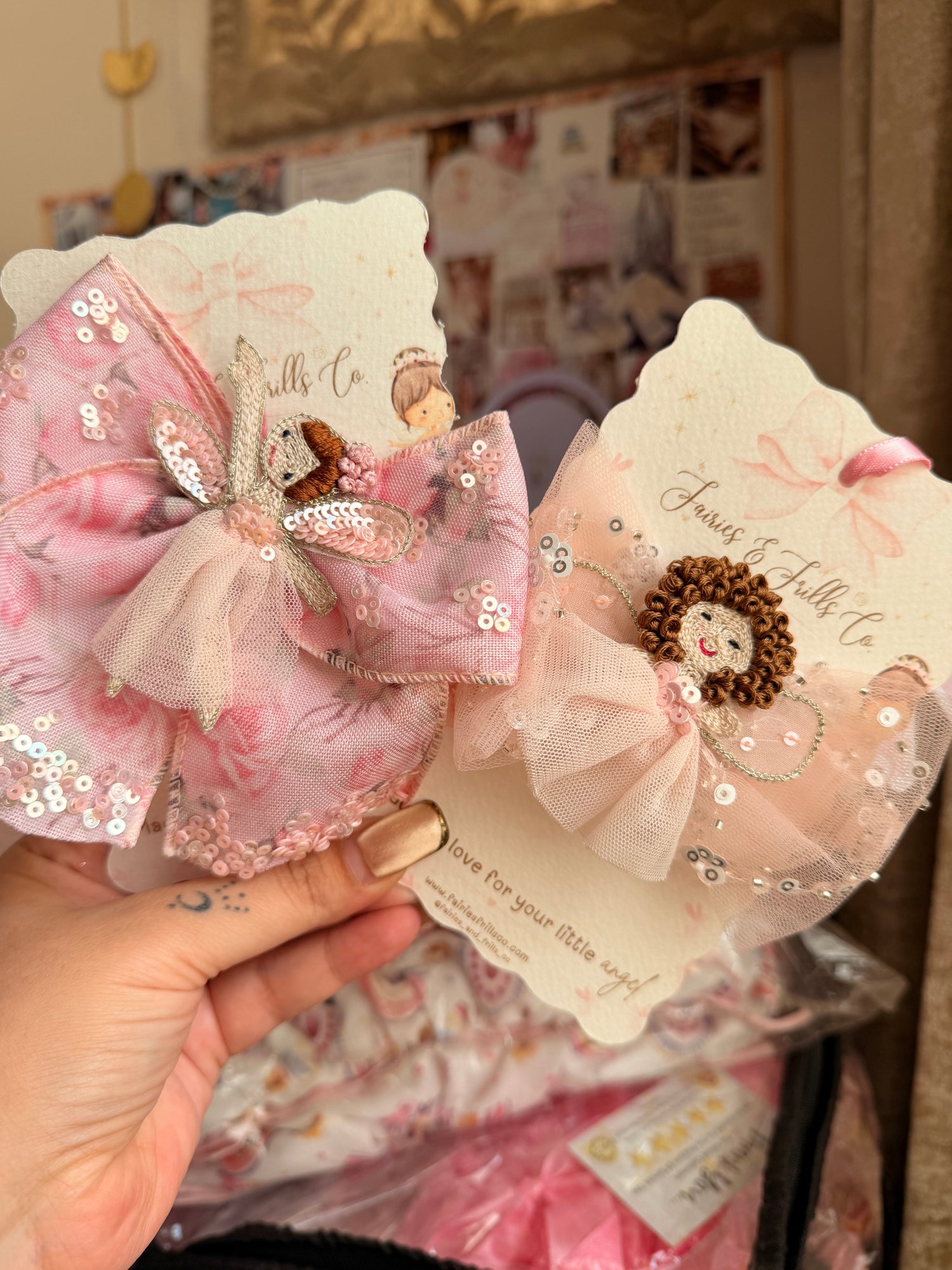 Handmade Hair Accessories for Girls|Butterfly Clips, Fairy Clips & Bows