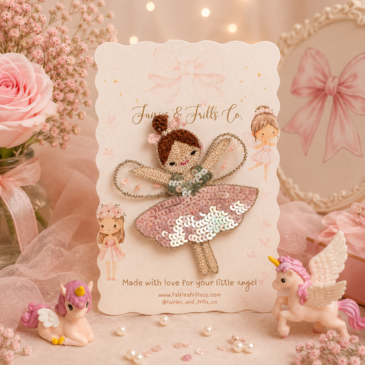 Fairy Ballerina Hair Clip | Luxury Handmade Hair Accessory for Girls