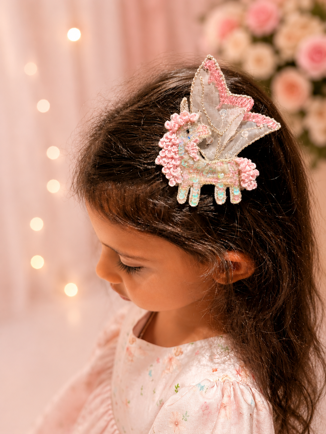 The Blushwing Unicorn Clip | Handmade Unicorn Hair Clip for Girls