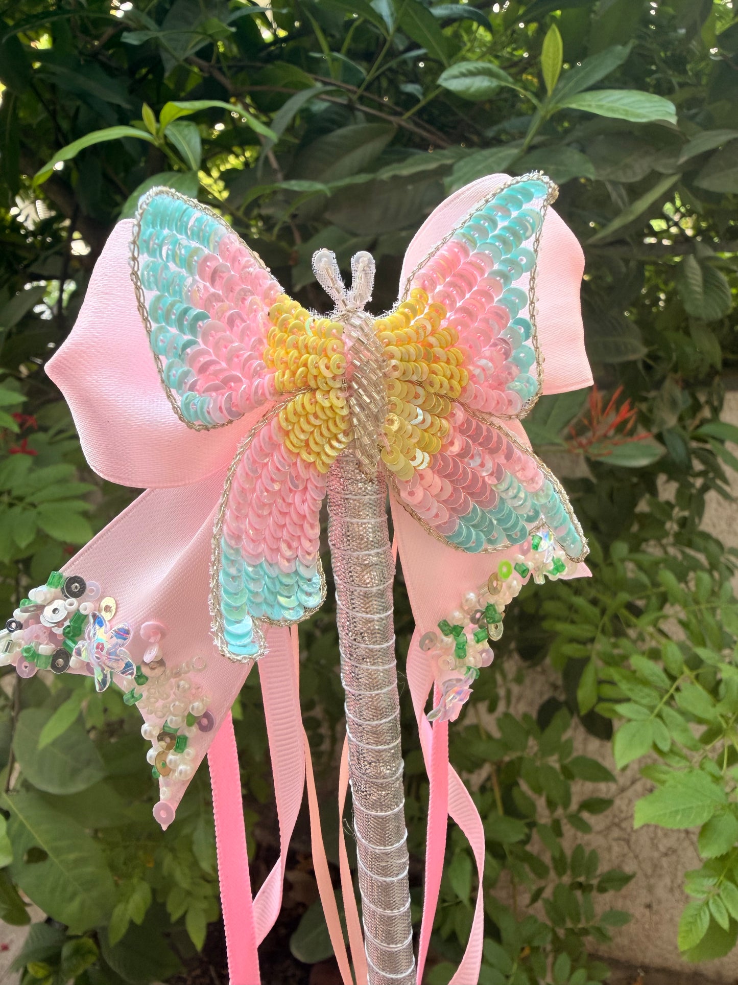 Butterfly Princess Magic Wand | Handmade Birthday Party Accessory for Girls