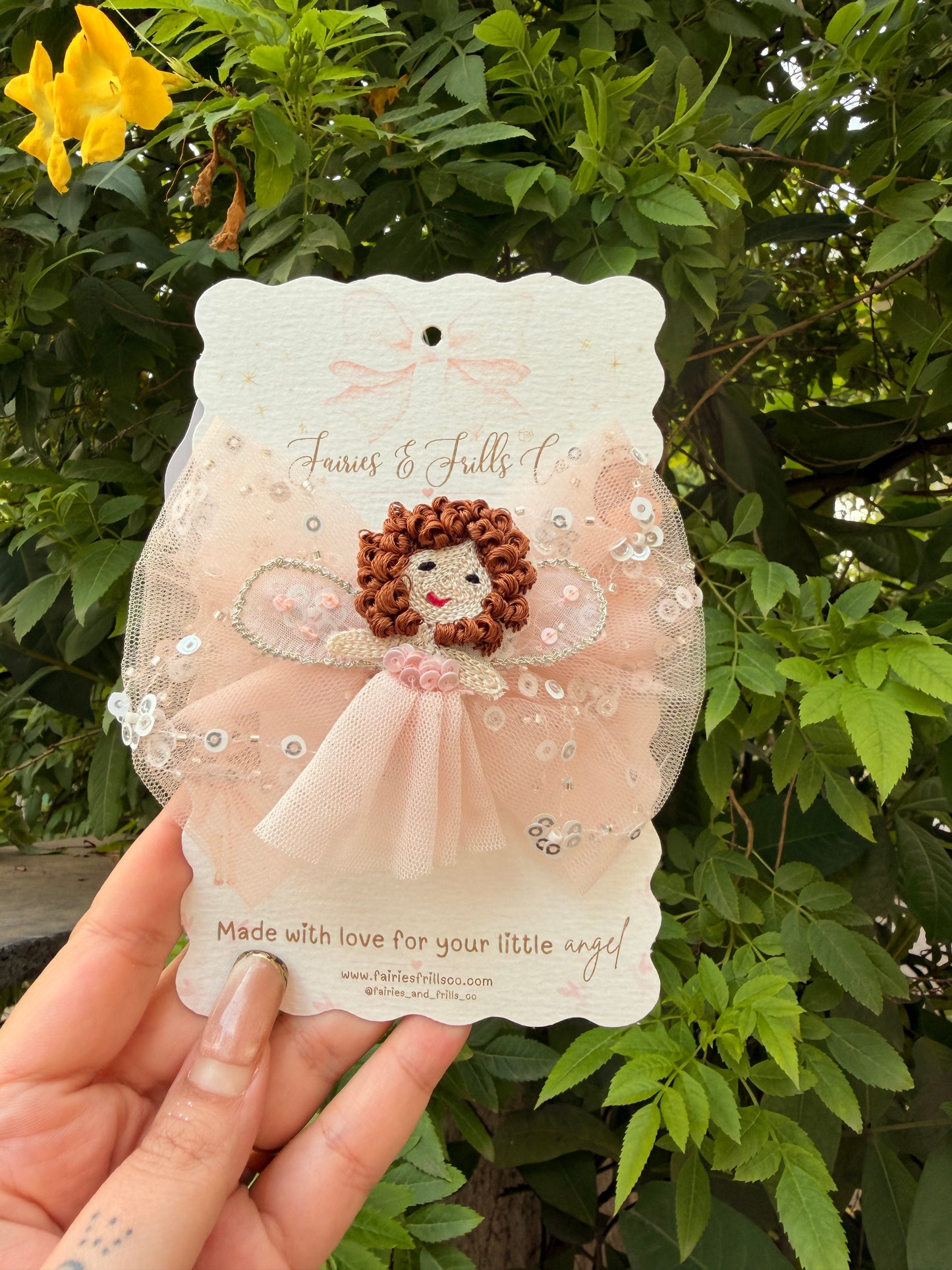 The Little Angel Fairy Clip | Handmade Fairy Hair Clip for Girls