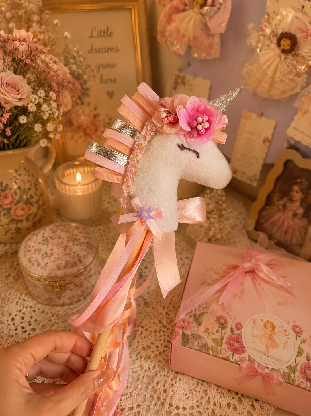My First Birthday Ensemble Box | Luxury Handmade Fairy Birthday Outfit for Girls