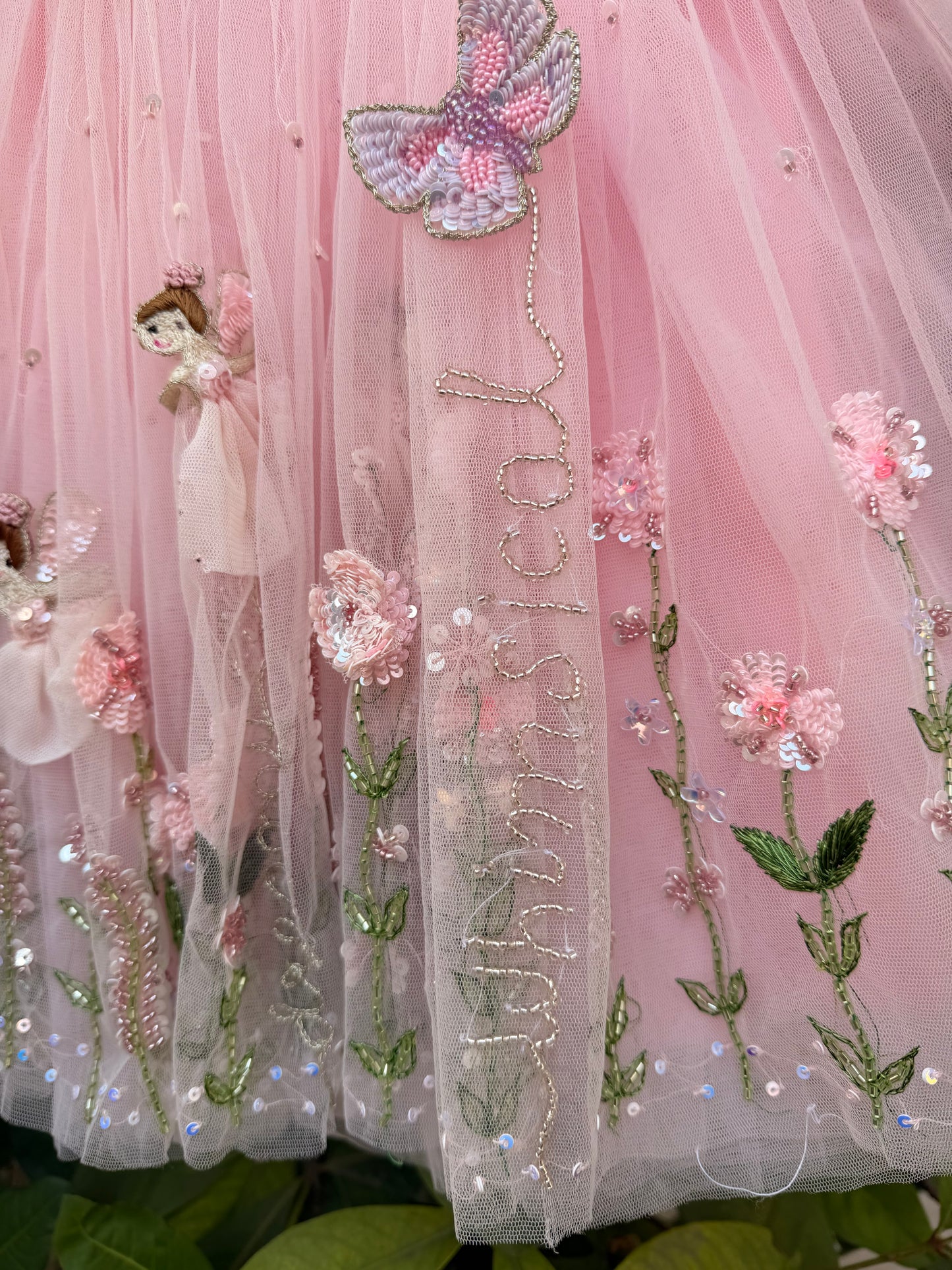 The Blossomwing Fairy Dress | Personalized Handmade Birthday Dress for Girls