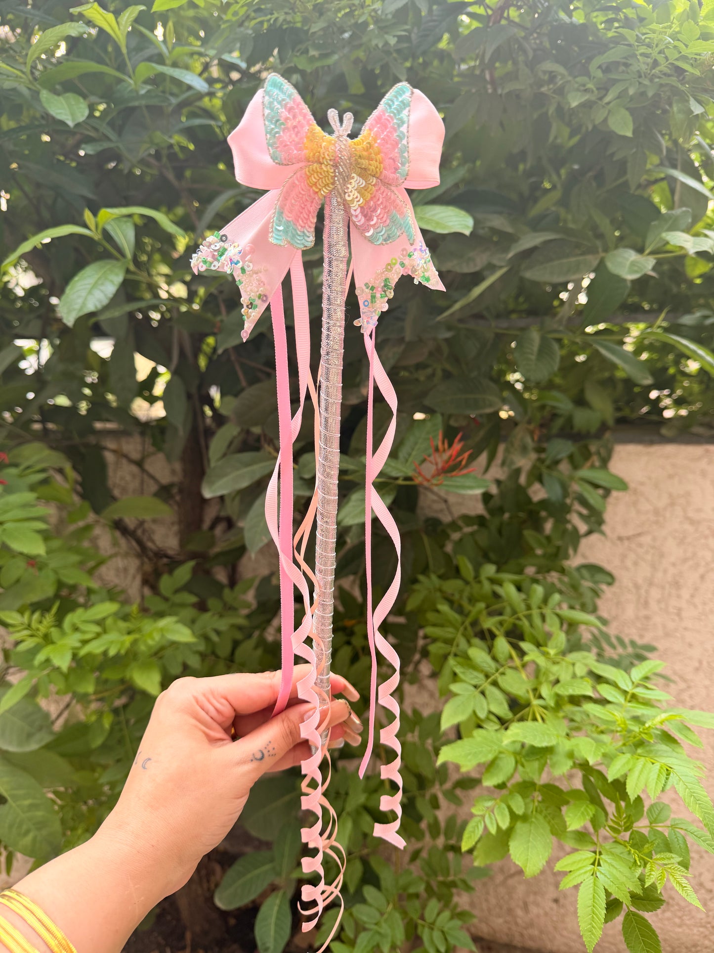 Butterfly Princess Magic Wand | Handmade Birthday Party Accessory for Girls