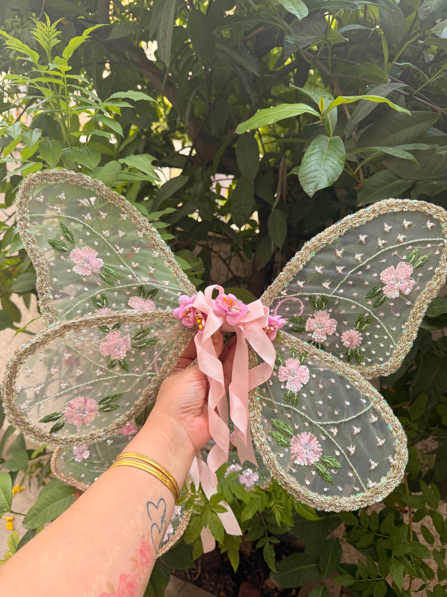 Fairytale Garden Fairy Wings – Luxury Handmade Floral Costume Wings