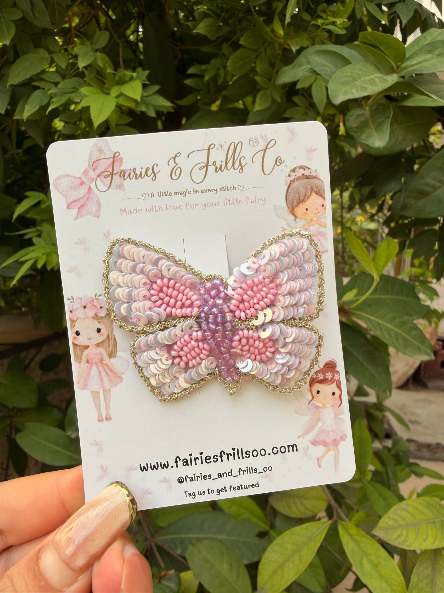 The Blossomwing Butterfly Hair Clip | Handmade Butterfly Hair Clip for Girls