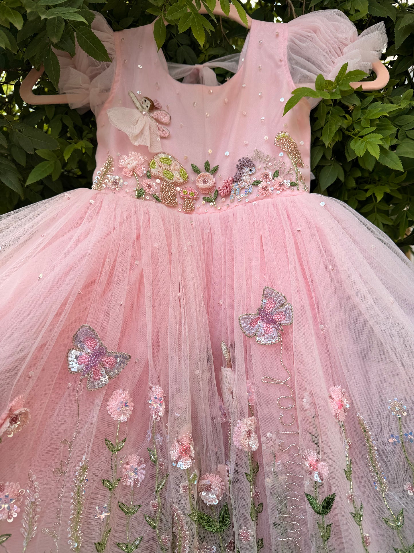 The Blossomwing Fairy Dress | Personalized Handmade Birthday Dress for Girls