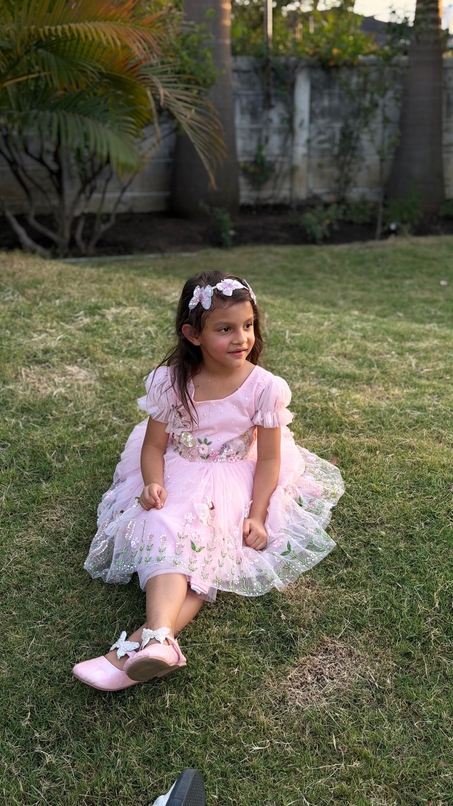 The Blossomwing Fairy Dress | Personalized Handmade Birthday Dress for Girls