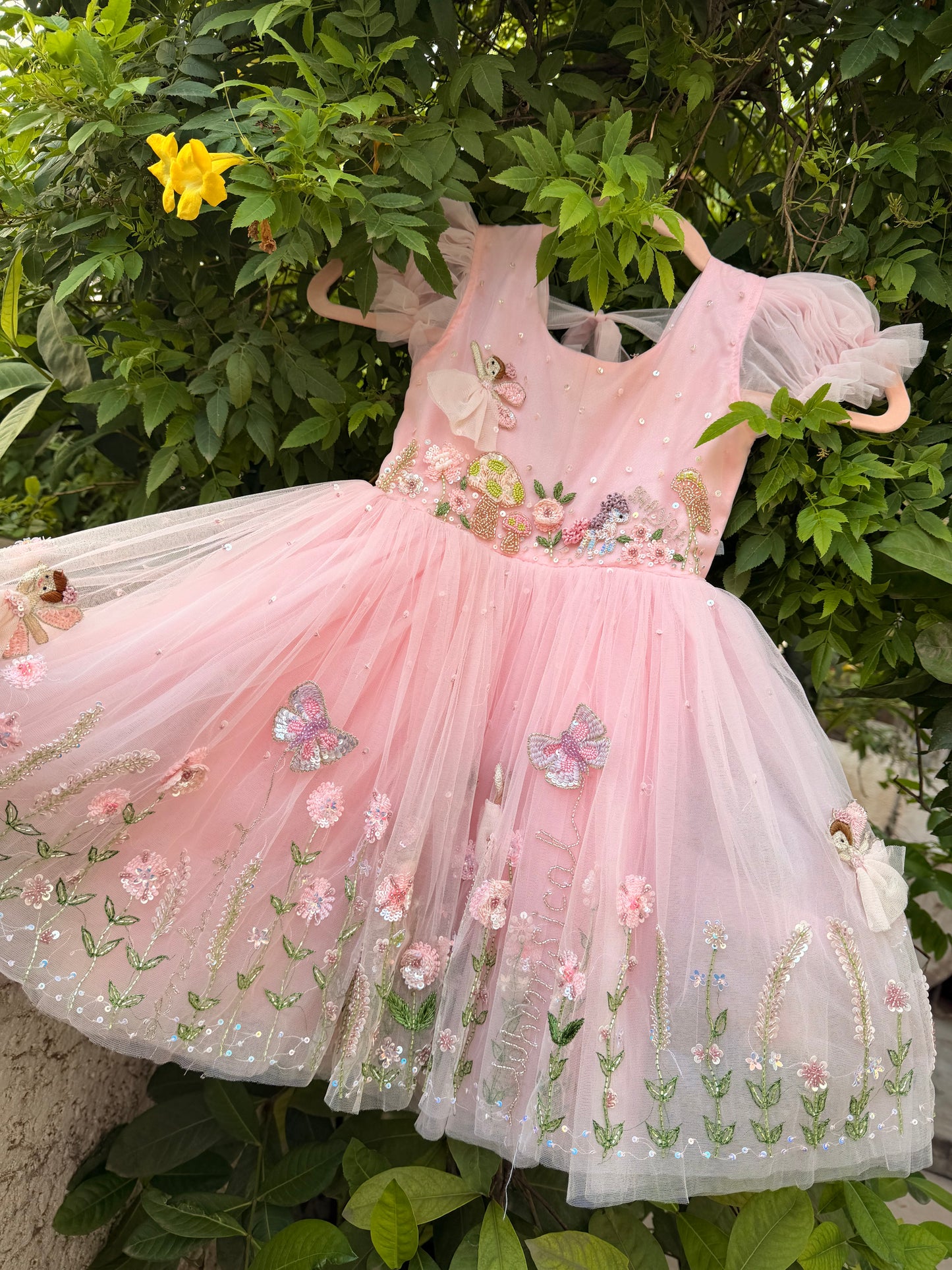 The Blossomwing Fairy Dress | Personalized Handmade Birthday Dress for Girls