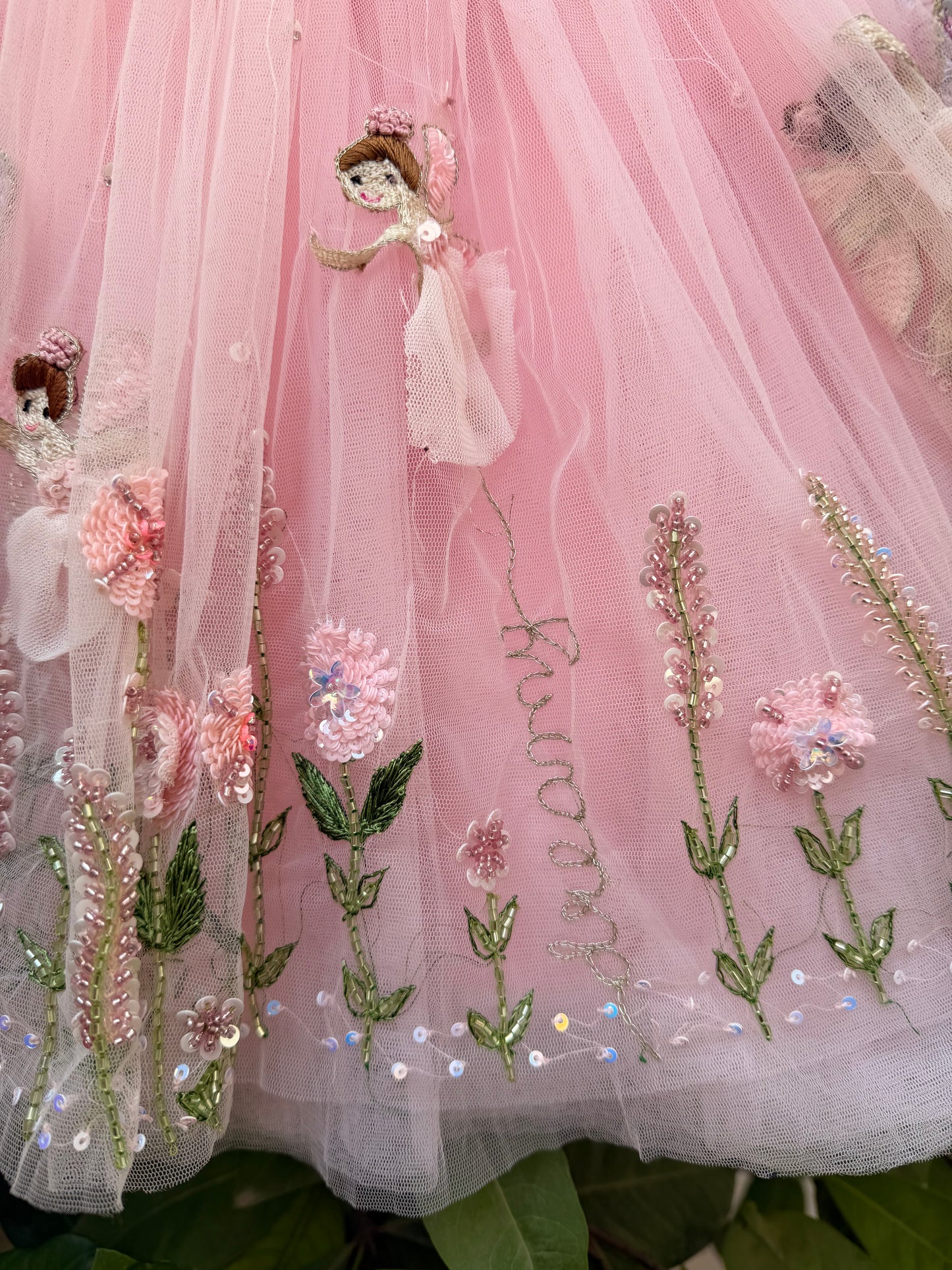 The Blossomwing Fairy Dress | Personalized Handmade Birthday Dress for Girls
