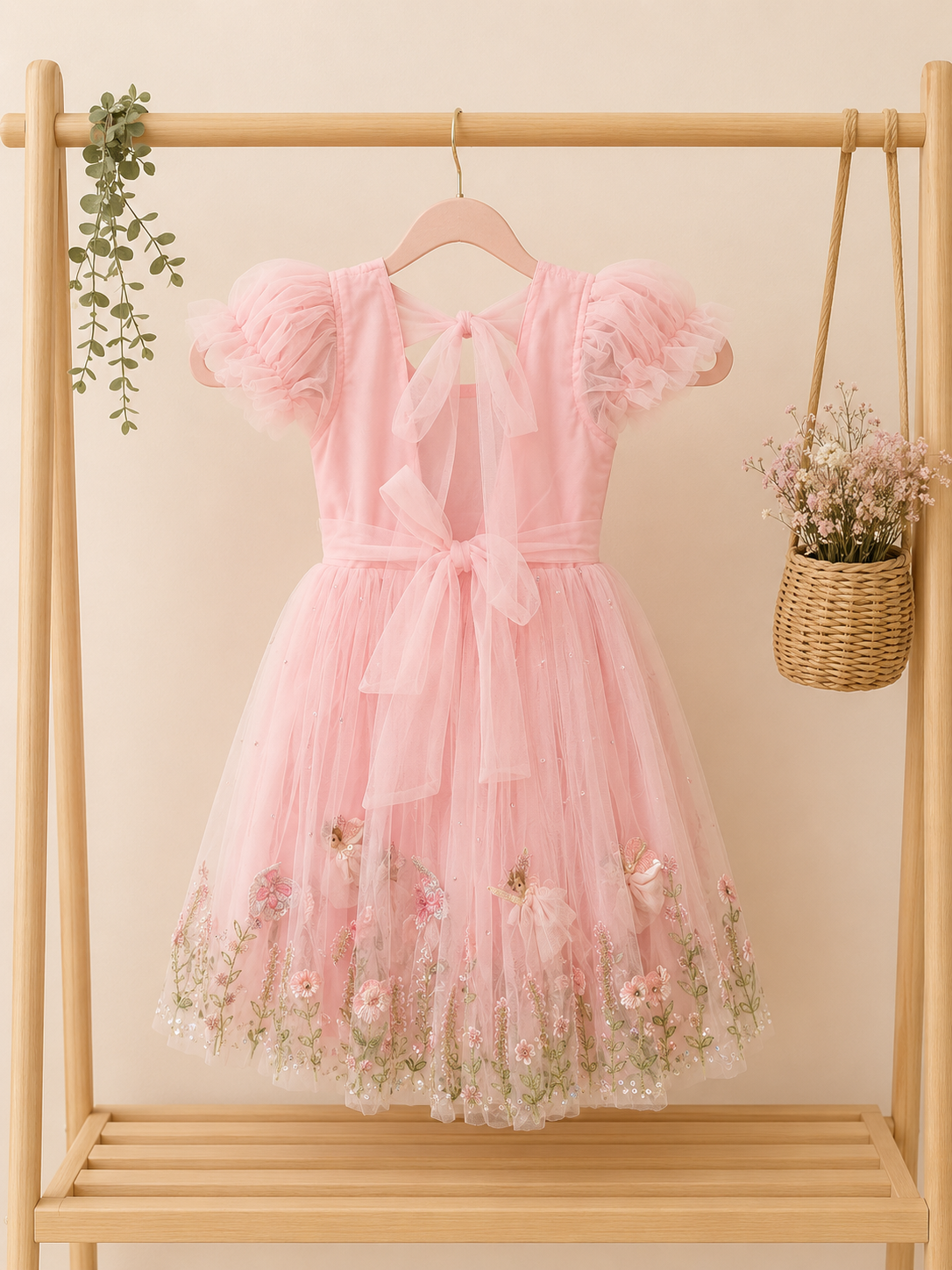 The Blossomwing Fairy Dress | Personalized Handmade Birthday Dress for Girls