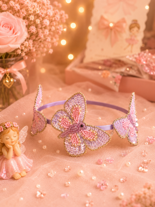 Blossomwings Butterfly Hairband | Handmade Butterfly Hairband for Girls