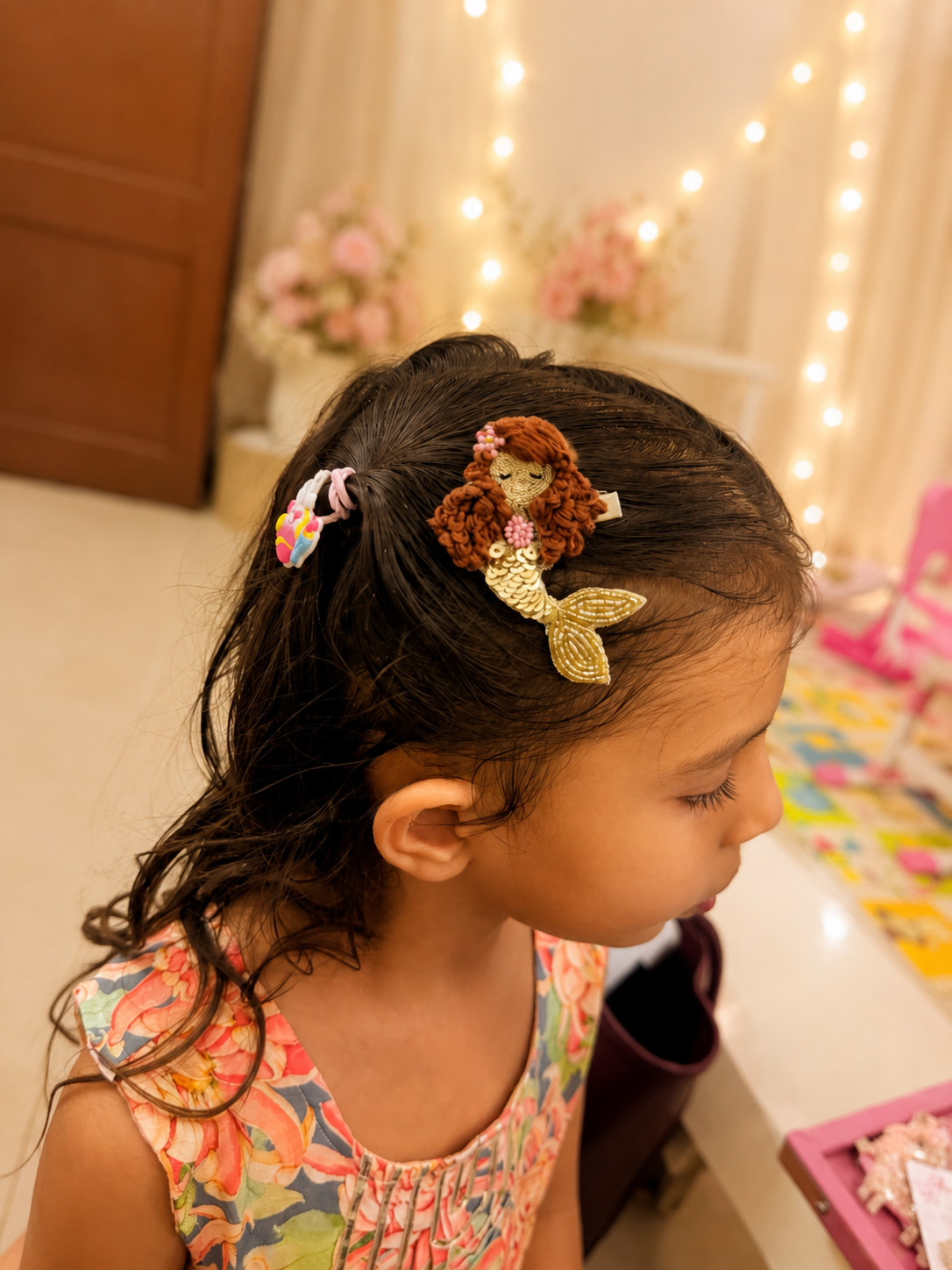 Golden Mermaid Princess Clip | Luxury Handmade Mermaid Hair Accessory for Girls