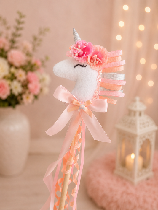 Fairies & Frills Unicorn Magic Wand | Luxury Handmade Fairy Party Wand