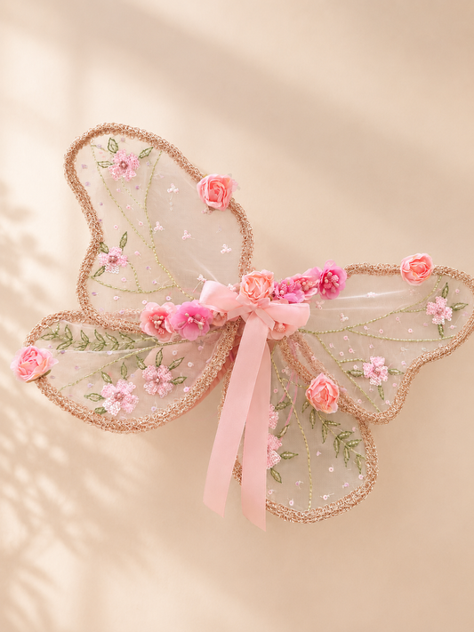 Fairytale Garden Fairy Wings – Luxury Handmade Floral Costume Wings
