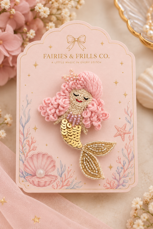 Pearlfin Mermaid Hair Clip | Handmade Mermaid Hair Accessory for Girls