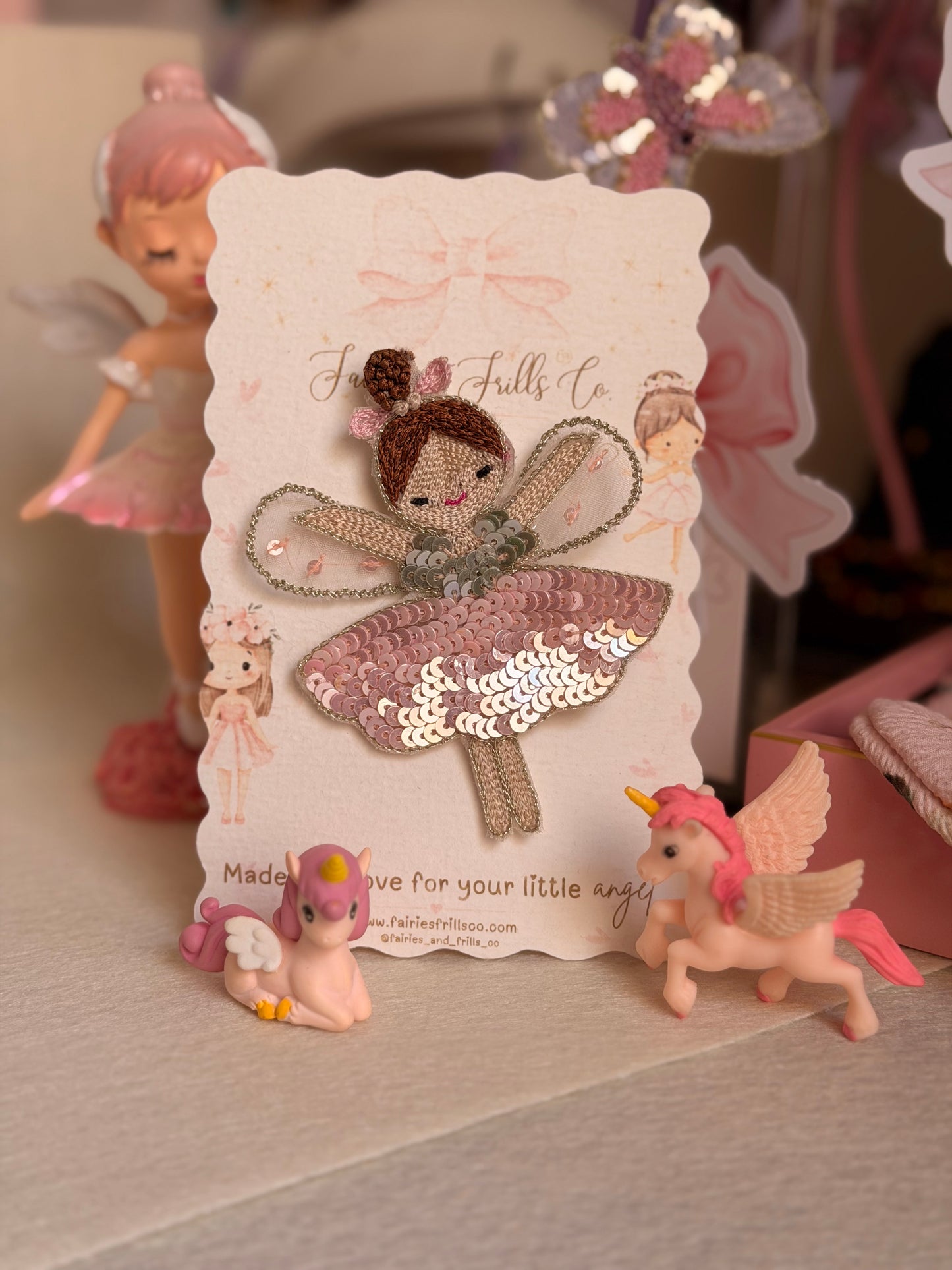 Fairy Ballerina Hair Clip | Luxury Handmade Hair Accessory for Girls
